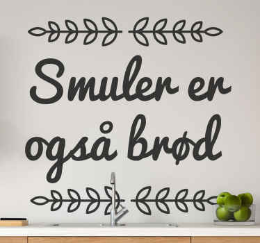 Brødsmuler er også tilbud om brødklistremerker - Tenstickers