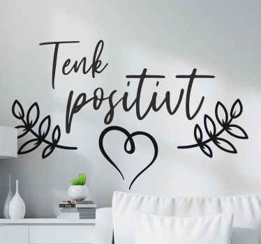 Tenk positive motiverende klistremerke - Tenstickers
