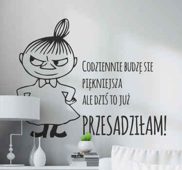 Naklejka ścienna cytat Piękniejsze każdego dnia - TenStickers