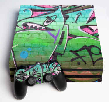 Graffiti design for PS4 decal - TenStickers
