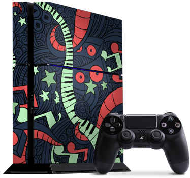 Graffiti muzicale pentru autocolante ps4 - TenStickers