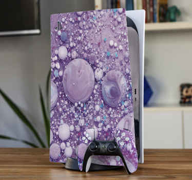 Pastel splash colours PS5 skin sticker - TenStickers
