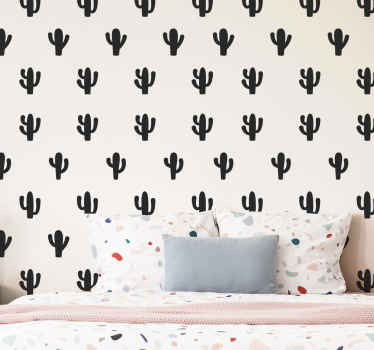 Monocolor cactus set plant wall sticker - TenStickers