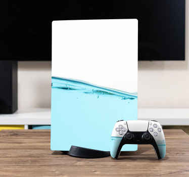 PS5 Aufkleber Wasser textur - TenStickers