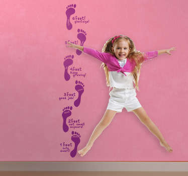 Autocolant pentru copii înălțime de pași - TenStickers