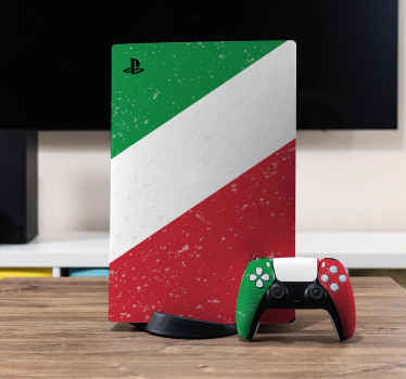 Adesivo PlayStation Bandiera italiana - TenStickers