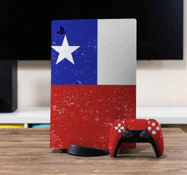 Skin PS5 Bandera de chile - TenVinilo
