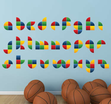 Lapset aakkoset kappaletta - Tenstickers