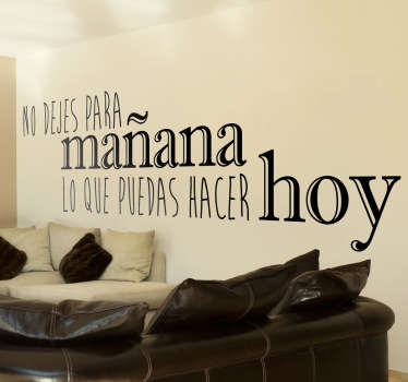 Vinilo refranes no dejes - TenVinilo