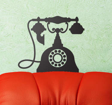 Autocolante decorativo telefone vintage - TenStickers