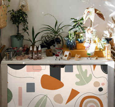 αυτοκόλλητο επίπλων μινιμαλιστικών ελαφριών χρωμάτων - TenStickers