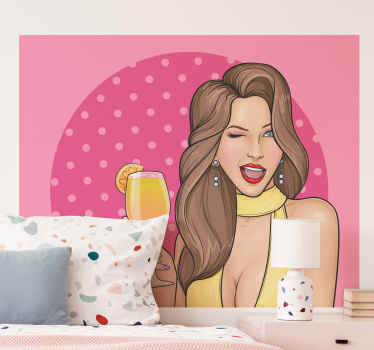 Sexy pop girl  vintage stickers - TenStickers