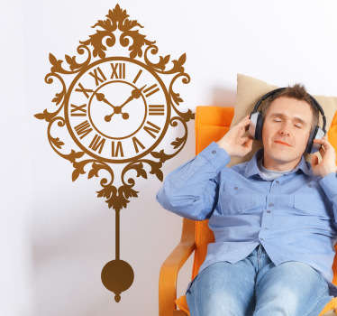 Vinilo decorativo reloj aguja - TenVinilo