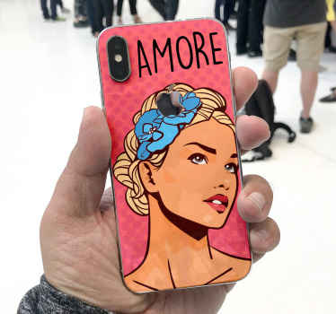 Skórka na telefon Pop blondynka - TenStickers