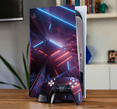 Skin PS5 Triangular geométrico fresco - TenVinilo