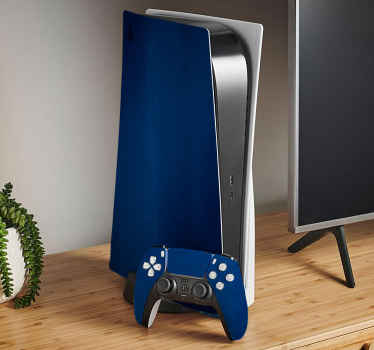 带有强烈蓝色ps5的背景贴纸 - TenStickers