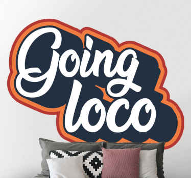 가는 로코 빈티지 스티커 - TenStickers