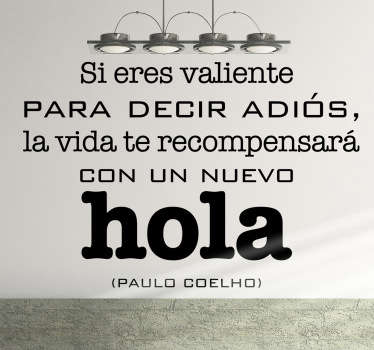 Vinilo decorativo hola Coelho - TenVinilo