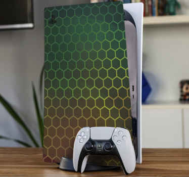 Hatszögletű ps5 matricák - TenStickers
