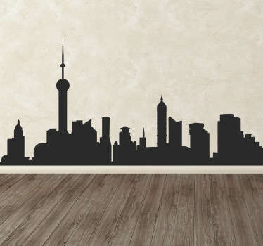 Sticker decorativo skyline - TenStickers