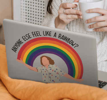 Anyone else feel like a rainbow laptop skin - TenStickers
