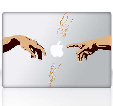 Michelangelo Divine Hands iPad Sticker - TenStickers