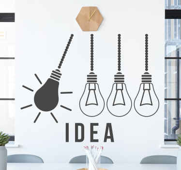 Naklejka na ścianę cytat motywacyjny pomysł z ładnym designem - TenStickers