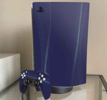 Mornarsko modri igralni vizualni elementi PS5 nalepka - TenStickers