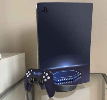 PS5 Aufkleber Sechseckiges podium futuristisch - TenStickers