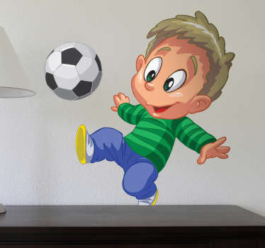 Wandbild Kinderzimmer Junge Fußball - TenStickers