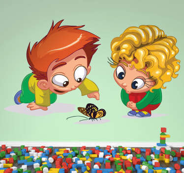 Radovedne otroške stenske nalepke - TenStickers