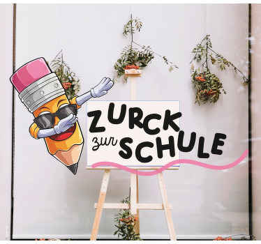 Schaufenster Klebefolie Zurück zur schule sonnenbrille - TenStickers