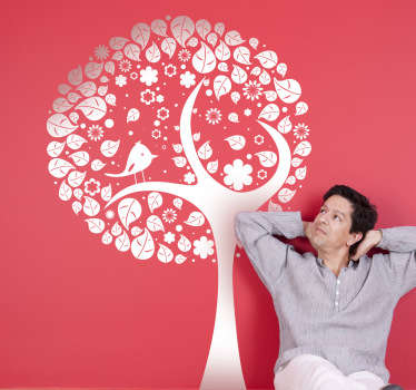 Autocolant de copac și perete de pasăre - TenStickers