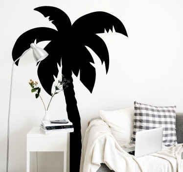 Monocolor palme væg klistermærke - TenStickers