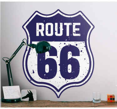Route 66  vintage vinyl sticker - TenStickers