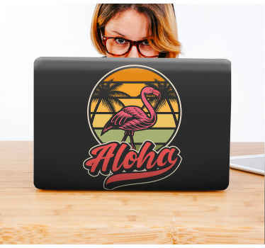 Flamingó márkájú laptop bőr matrica - TenStickers