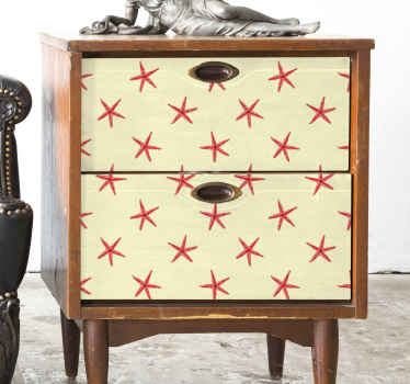 Hviezdice na jemnom piesku obtlačok na nábytok - Tenstickers