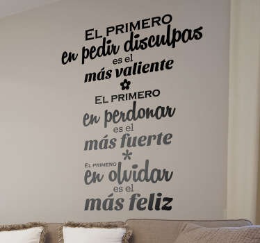 Vinilo decorativo el primero - TenVinilo