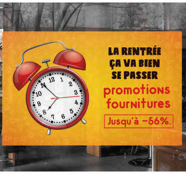 Vitrophanie Réduction de rentrée scolaire - TenStickers