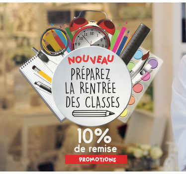 Vitrophanie Un bon départ et bon marché - TenStickers