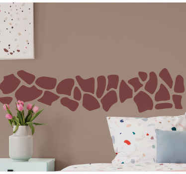 Adesivos de animais Estampa de girafa em preto e branco - TenStickers