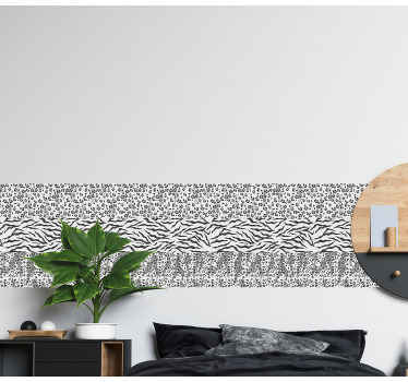 Three different animal patterns sticker - TenStickers