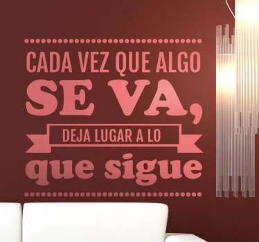 Vinilo decorativo se va Bucay - TenVinilo