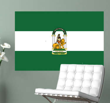 Vinilo decorativo bandera Andalucía - TenVinilo