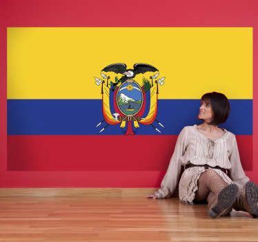 Wandtattoo Flagge Ecuador - TenStickers