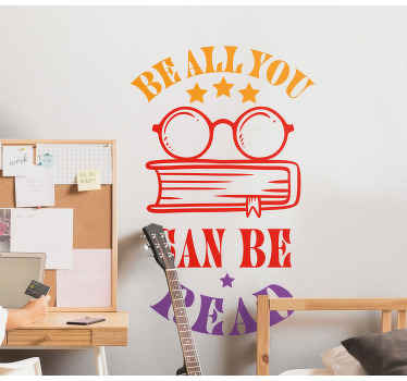 Urban stickers Jaren '70 kleurrijk, vergeet niet om te lezen - TenStickers