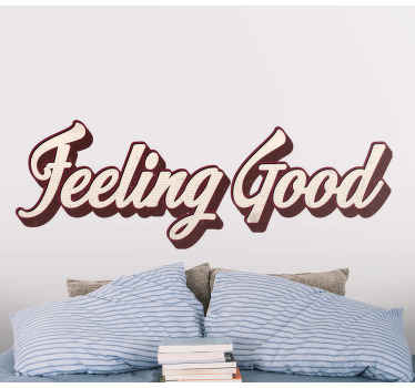 70'ler iyi hissettiren metin kentsel çıkartması - TenStickers