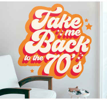 Urban Sticker Die 70er bringen mich zurück - TenStickers