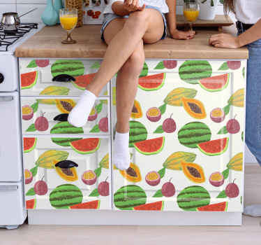 カットと全体のスイカの家具のステッカー - TENSTICKERS