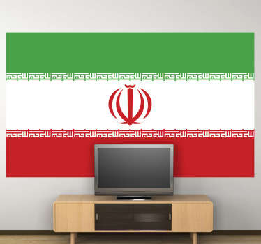 Iran flag klistermærke - TenStickers